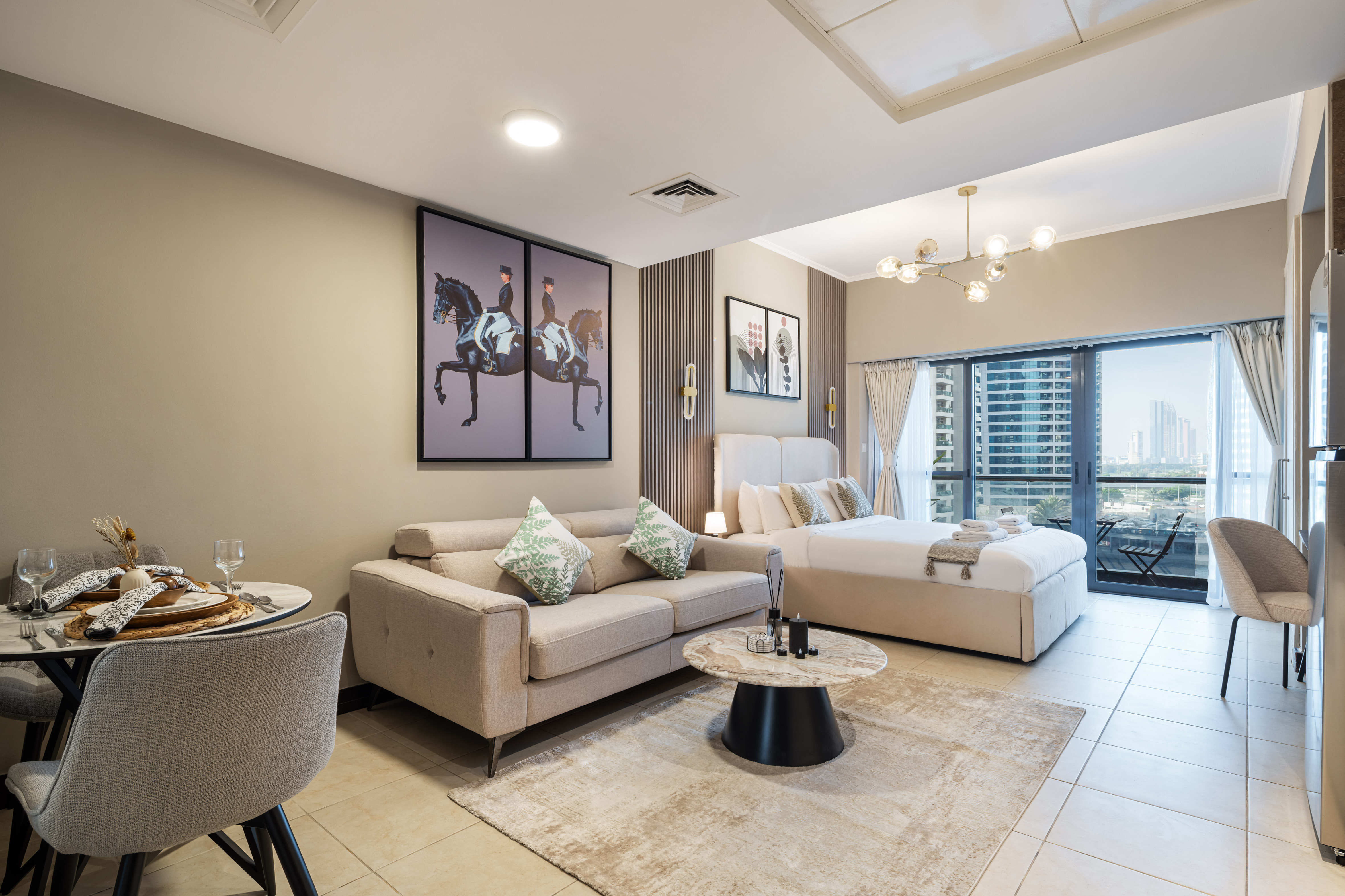 Urban Studio Apartment in Goldcrest Views JLT – الصورة 2