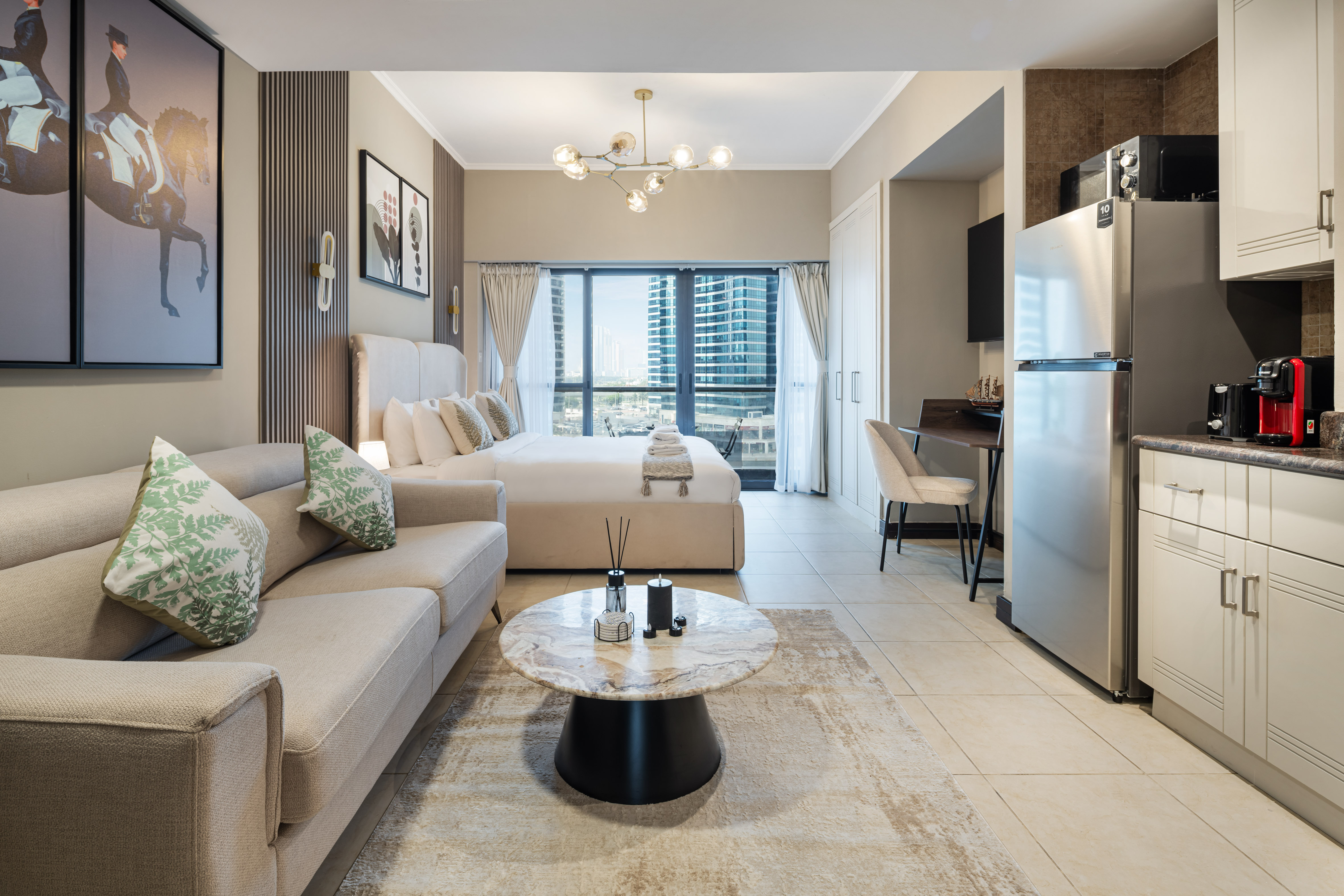 Urban Studio Apartment in Goldcrest Views JLT – الصورة 3