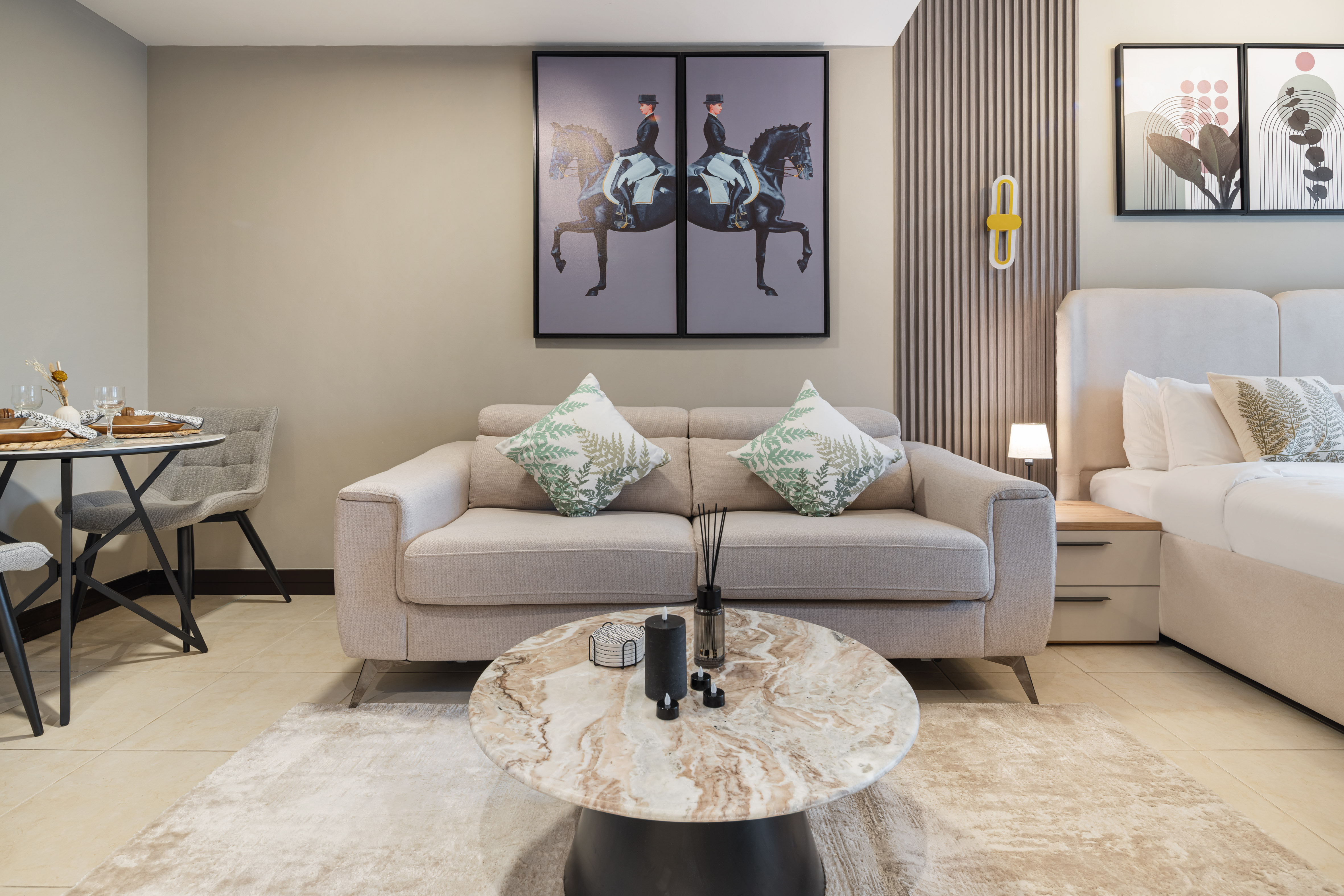 Urban Studio Apartment in Goldcrest Views JLT – الصورة 5